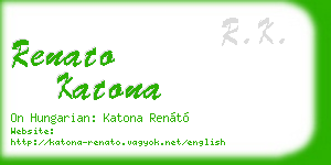 renato katona business card