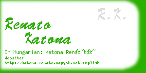 renato katona business card